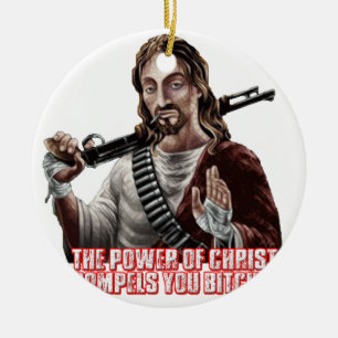 Ornement En Céramique Funny jesus
