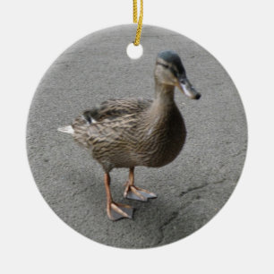 Ornement En Céramique Funny Waddle Canard sur mesure Anniversaire