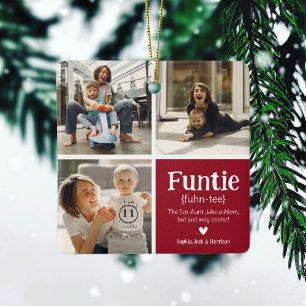 Ornement En Céramique Funtie 3 Photo Collage Définition Jolie Noël C