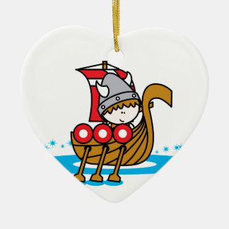 Ornement En Céramique Garçon de Viking
