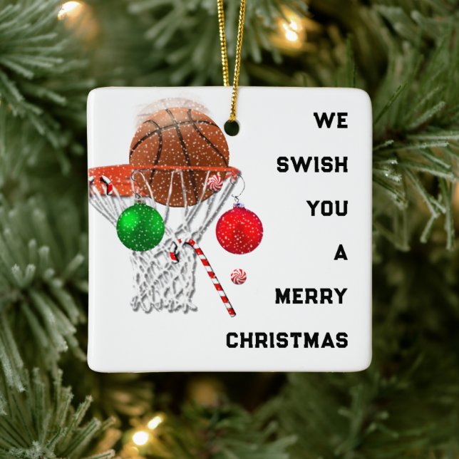 Ornement En Céramique Garde-basketball 2022 (Arbre)