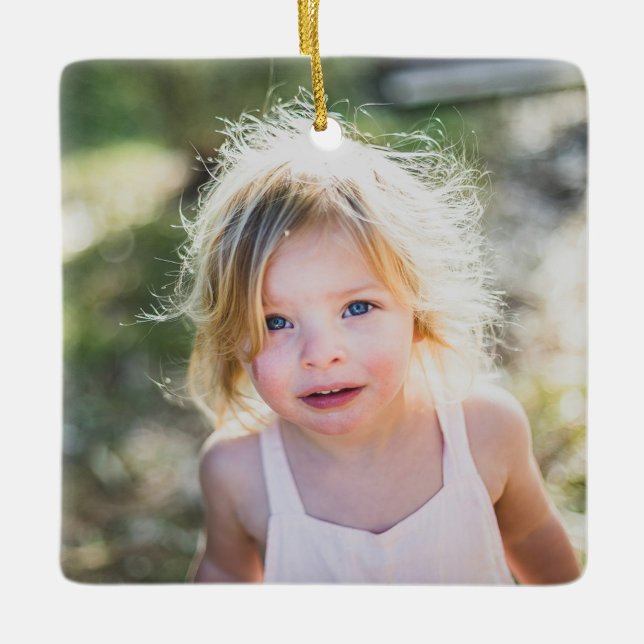 Ornement En Céramique Garde photo simple pour enfants (Créateur téléchargé)