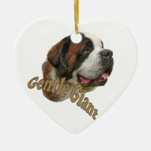 Ornement En Céramique Géant doux de St Bernard