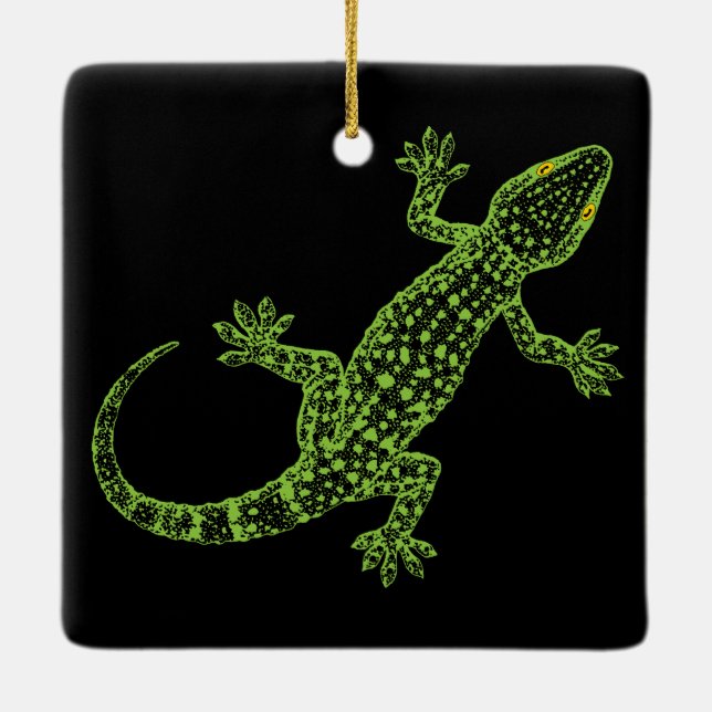 Ornement En Céramique Gecko (Dos)