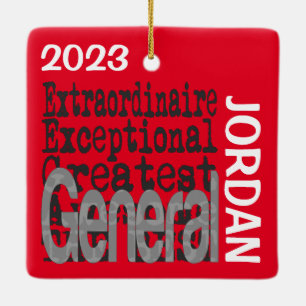 Ornement En Céramique Général Extraordinaire CUSTOM