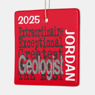 Ornement En Céramique Géologue Extraordinaire PERSONNALISÉ