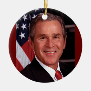 Ornement En Céramique George W. Bush