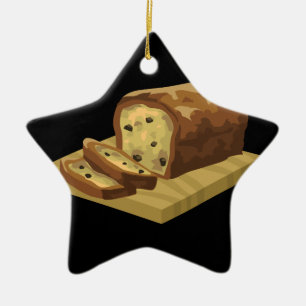 Ornement En Céramique Glitch Food swank zucchini loaf