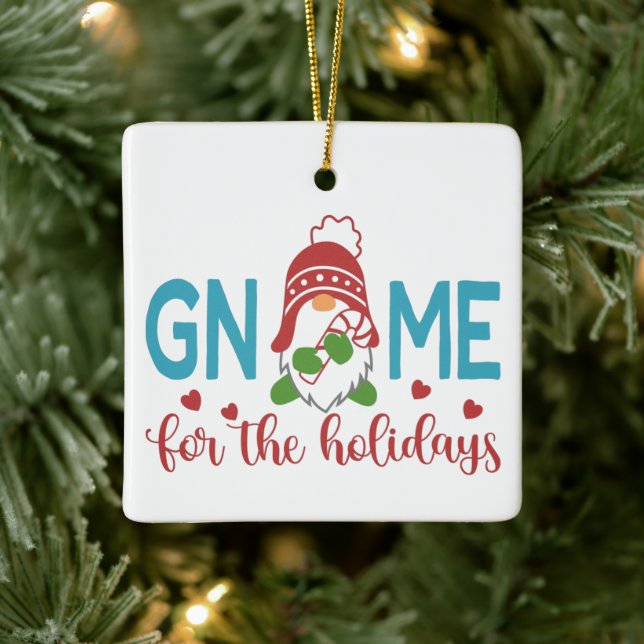 Ornement En Céramique Gnome Pour Les Vacances Jardin Noël (Arbre)