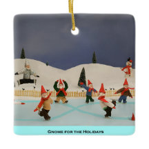 Gnome pour l'ornement de Noël des Fêtes