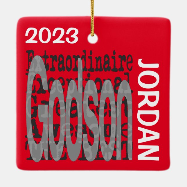 Ornement En Céramique Godson Extraordinaire CUSTOM (Dos)