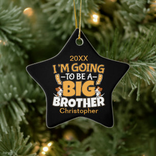 Ornement En Céramique Going to Be a Big Brother
