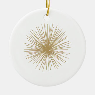 Ornement En Céramique Gold Spoutnik Starburst