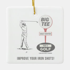 Ornement En Céramique Golf Big Tee La Mirada