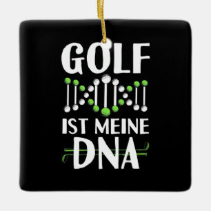 Ornement En Céramique Golf C'est mon ADN