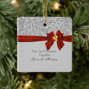 Ornement En Céramique Gorgeous  First Christmas Together Ornament Bling