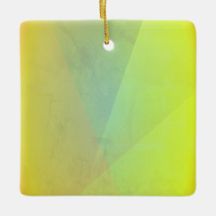 Ornement En Céramique Gradation géométrique jaune moderne