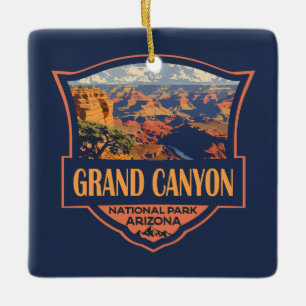 Ornement En Céramique Grand Canyon National Park Illustration Travel Art