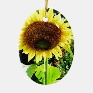 Ornement En Céramique Grand tournesol jaune