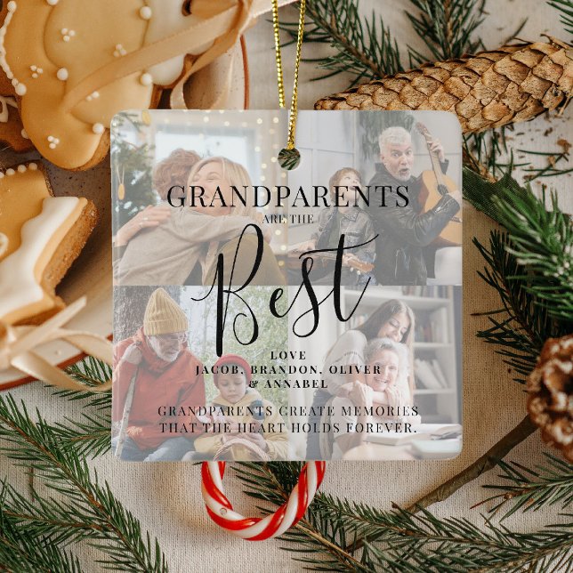 Ornement En Céramique 'GRANDPARENTS' sont les meilleures photos, nom/s e (Créateur téléchargé)