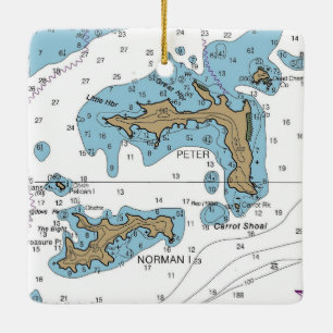 Ornement En Céramique Graphique BVI de Norman Island