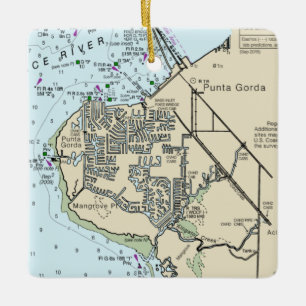 Ornement En Céramique Graphique FL de Punta Gorda