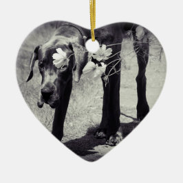 Ornement En Céramique Great Dane Ornament