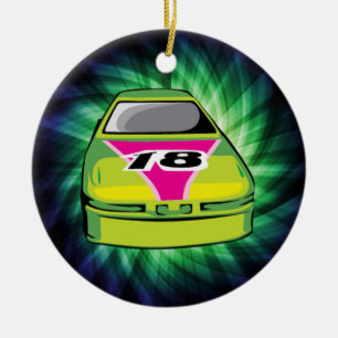 Ornement En Céramique Green Nascar