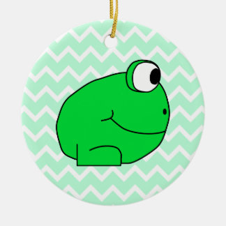 Ornement En Céramique Grenouille