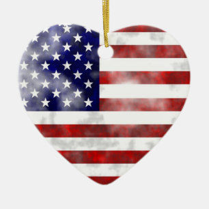 Ornement En Céramique Grunge Etats-Unis