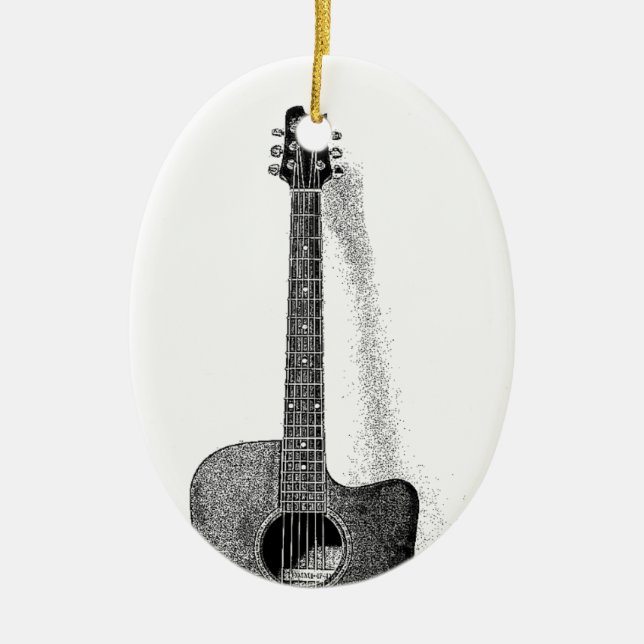 Ornement En Céramique Guitare classique (Devant)