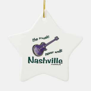 Ornement En Céramique Guitare de Nashville