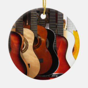 Ornement En Céramique Guitares
