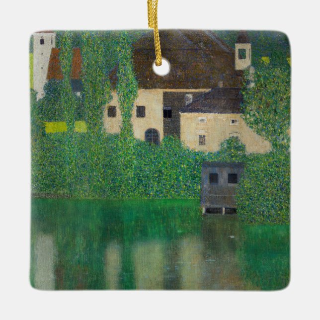Ornement En Céramique Gustav Klimt - Château aquatique (Devant)