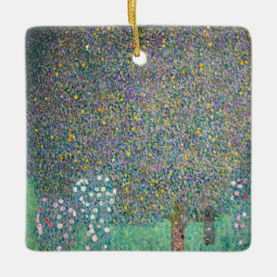 Ornement En Céramique Gustav Klimt - Roseraies sous les Arbres