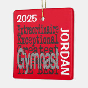 Ornement En Céramique Gymnaste Extraordinaire PERSONNALISÉ