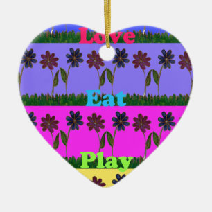Ornement En Céramique Hakuna Matata Love Mange Jeu.png