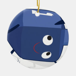 Ornement En Céramique hannukah de danse de dreidel