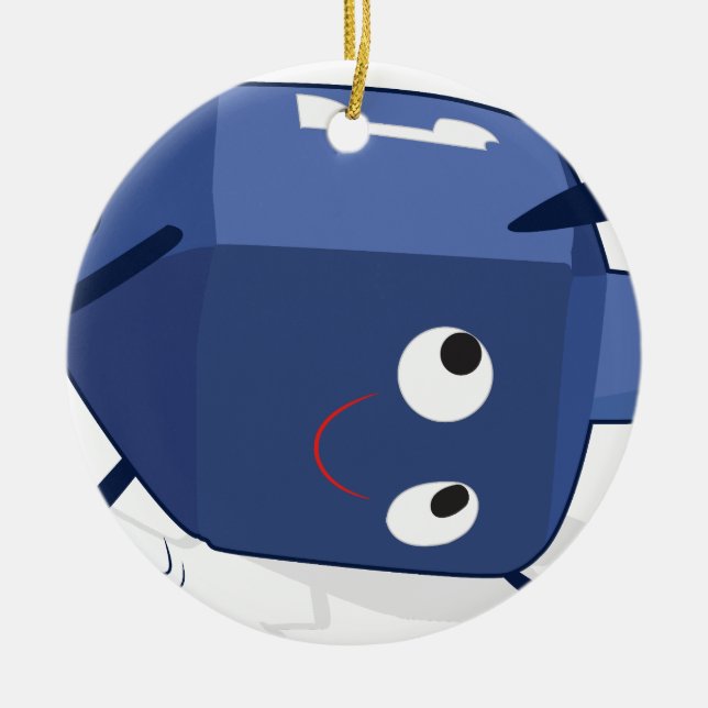 Ornement En Céramique hannukah de danse de dreidel (Devant)