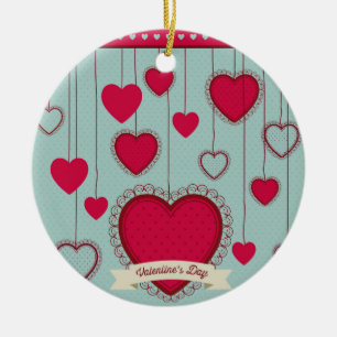 Ornement En Céramique happy valentines