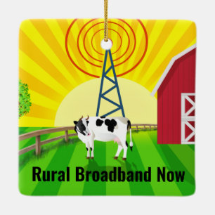 Ornement En Céramique Haut débit rural maintenant
