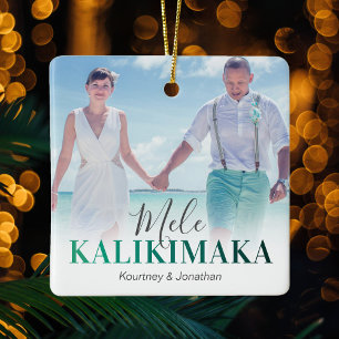 Ornement En Céramique Hawaiian Mele Kalikimaka Photo