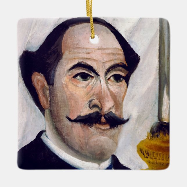 Ornement En Céramique Henri Rousseau - Autoportrait (Devant)