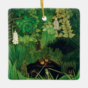 Ornement En Céramique Henri Rousseau - Les Joyeux Farceurs