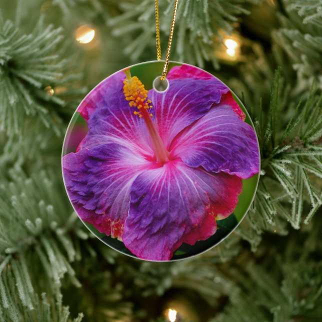 Ornement en céramique Hibiscus (Arbre)
