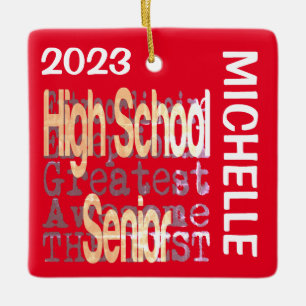 Ornement En Céramique High School Senior Extraordinaire CUSTOM