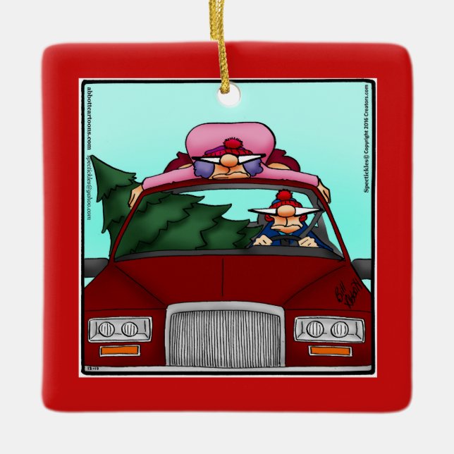 Ornement En Céramique Hilarious Christmas Ornament Gift (Devant)