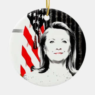 Ornement En Céramique Hillary Clinton 2016