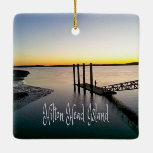 Ornement En Céramique Hilton Head Island South Carolina