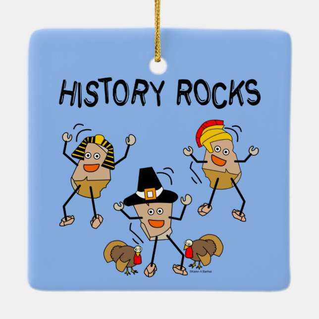 Ornement En Céramique Histoire Rocks (Dos)
